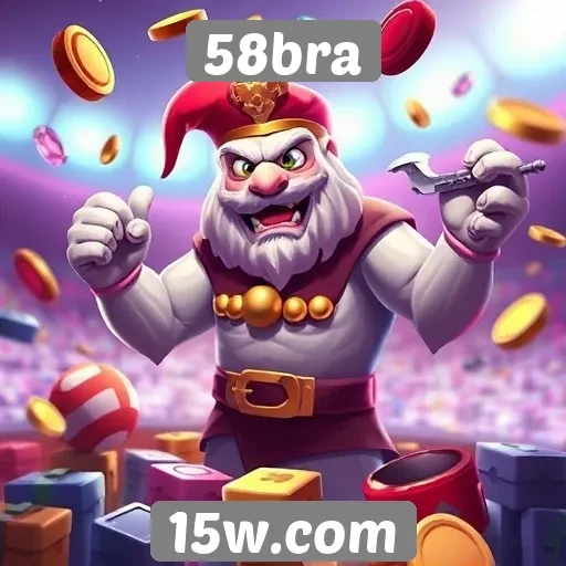 Variedade de jogos disponíveis no 58bra